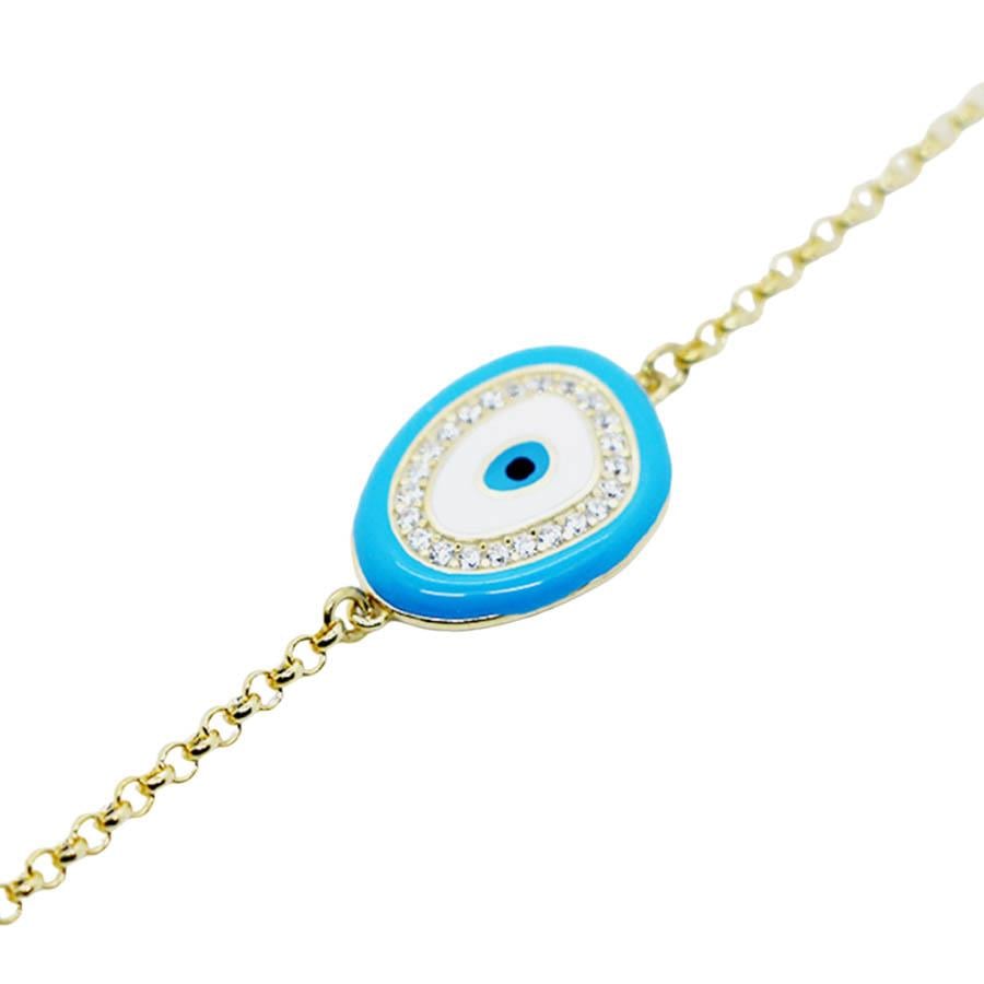 Mineli Göz Boncuğu Bileklik