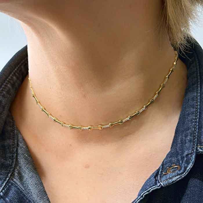 Taşlı Choker Kolye