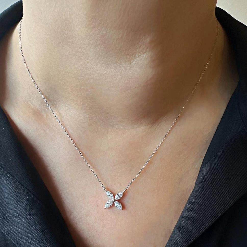 Tekli Büyük Markiz Kolye