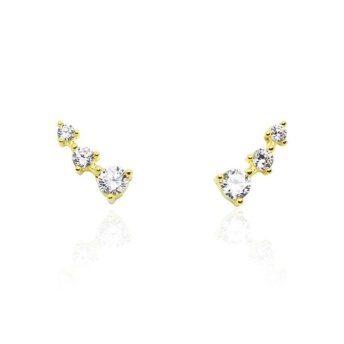 Üç Sıra Mini Süzme Küpe