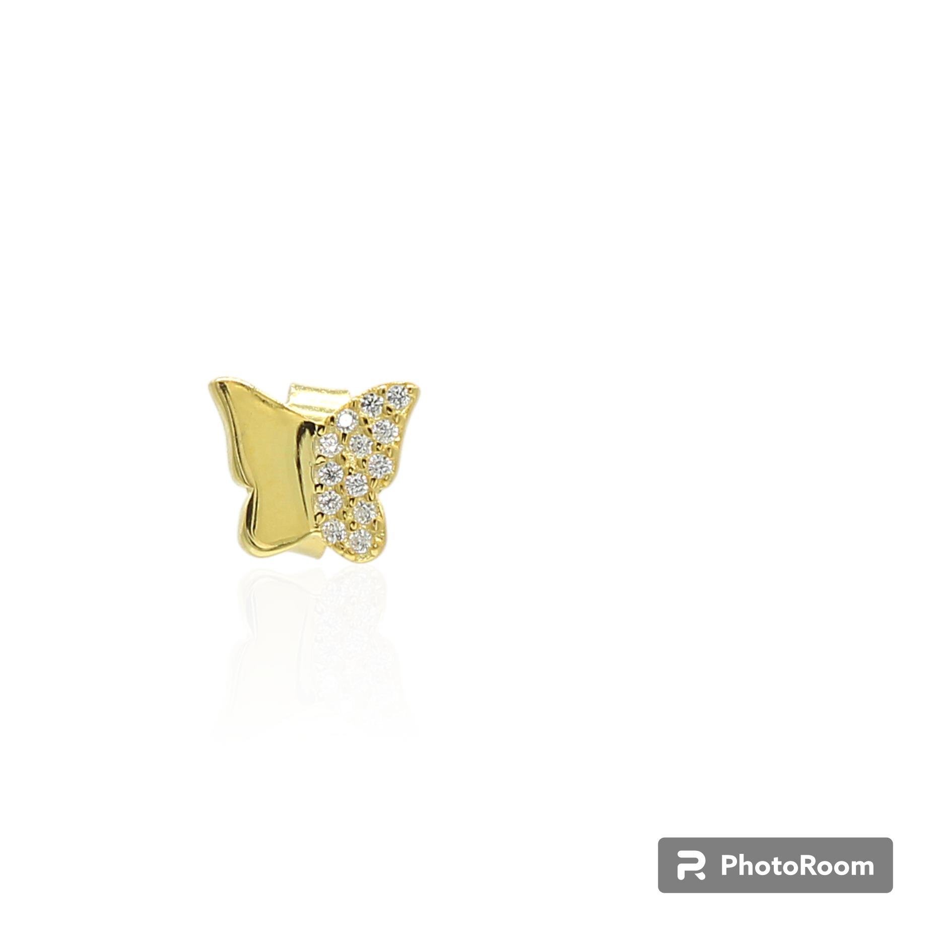 Zincirli Kelebek Küpe