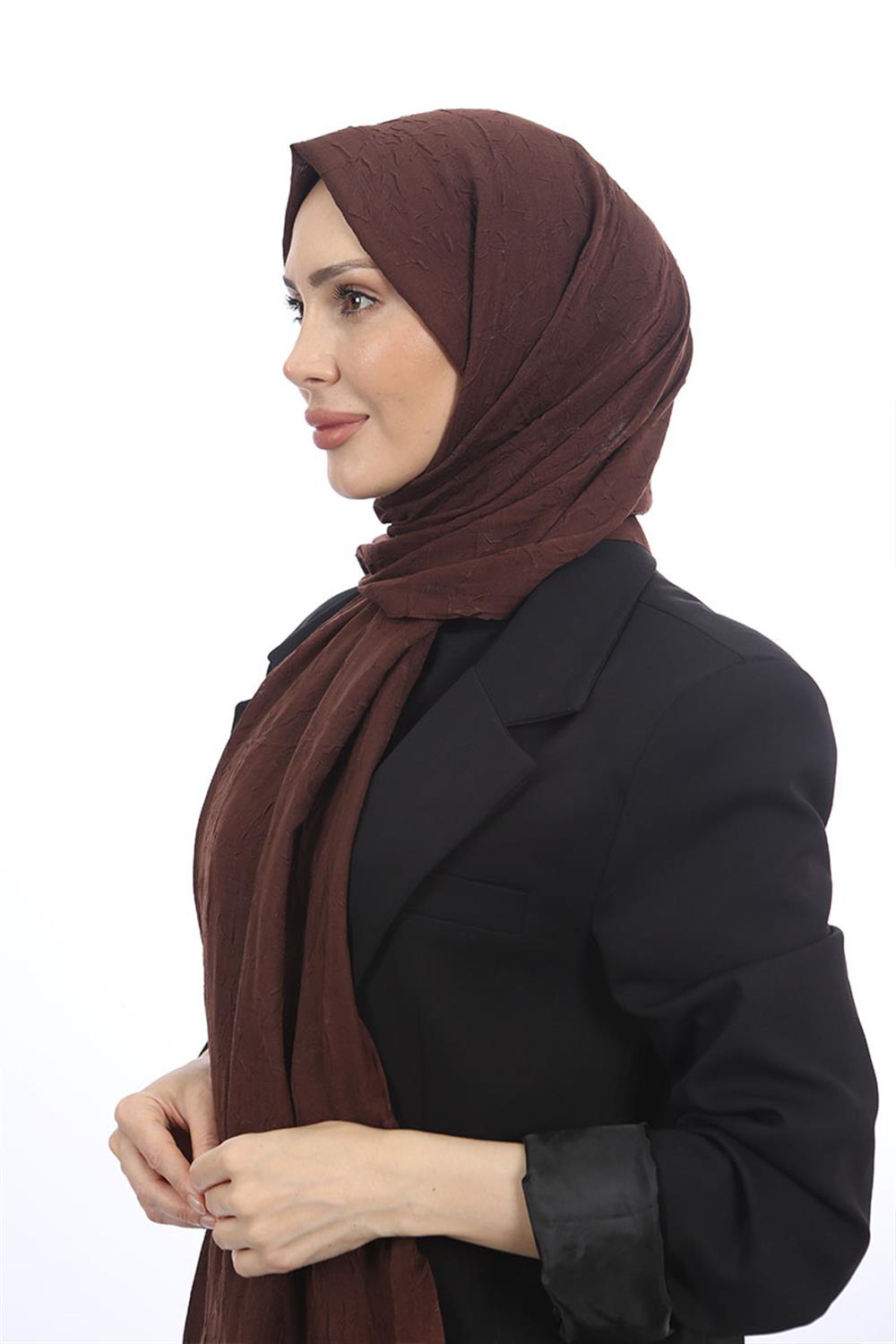 Bambu Kraş Şal Kahve