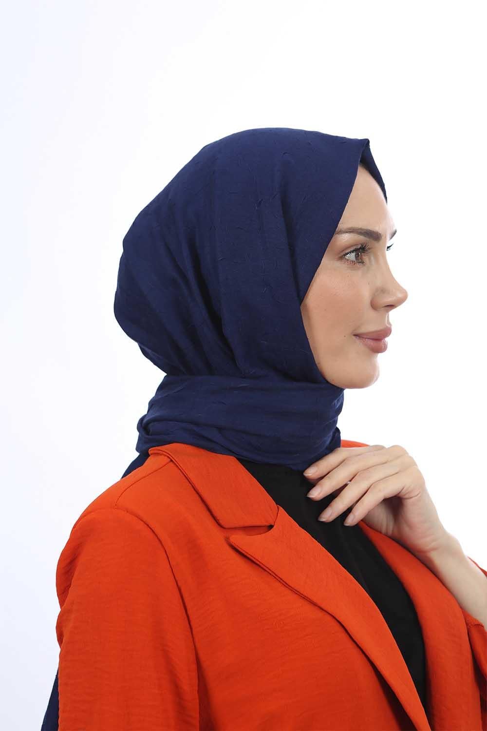 Bambu Kraş Şal Lacivert