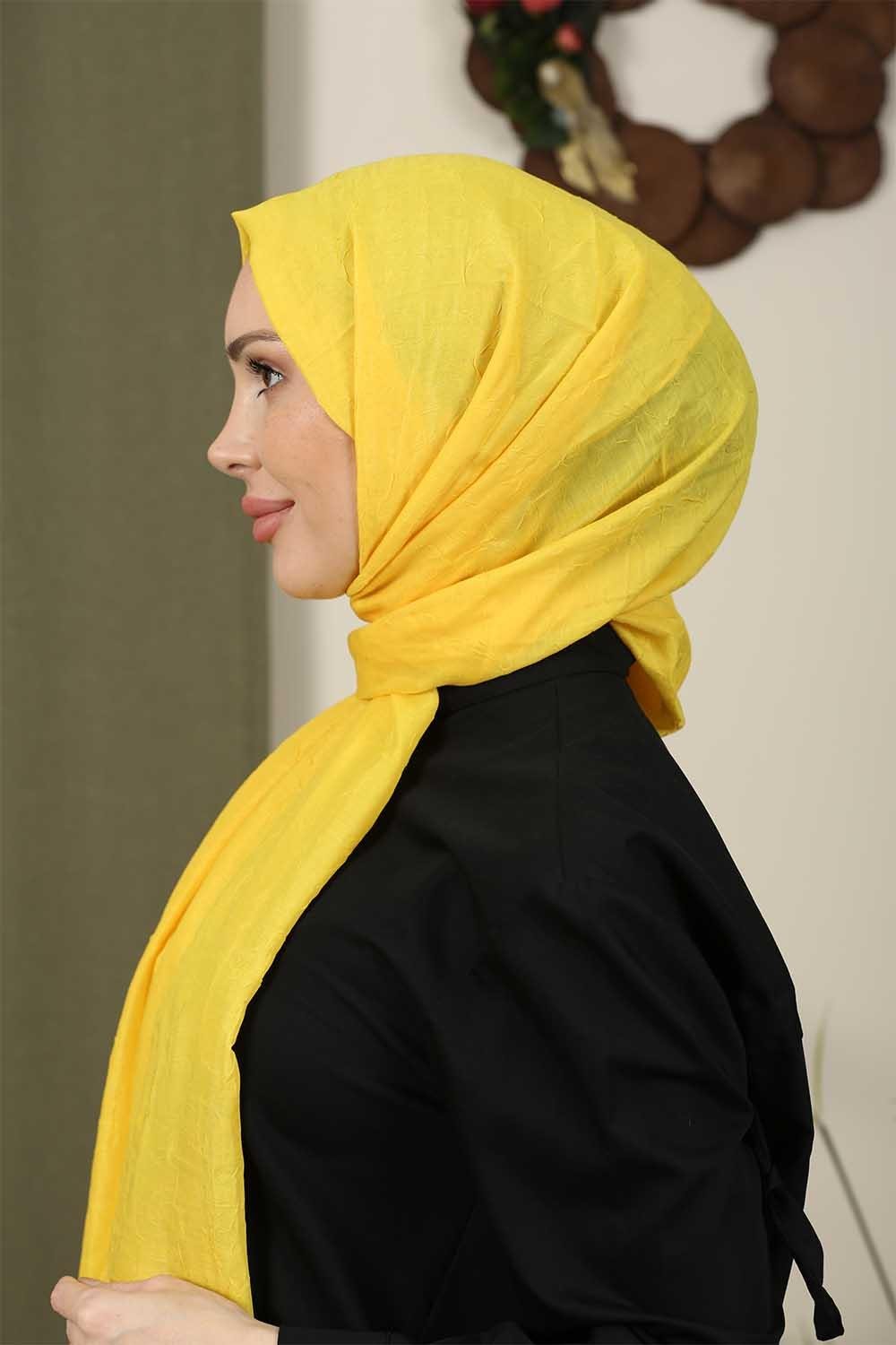 Bambu Kraş Şal Sarı
