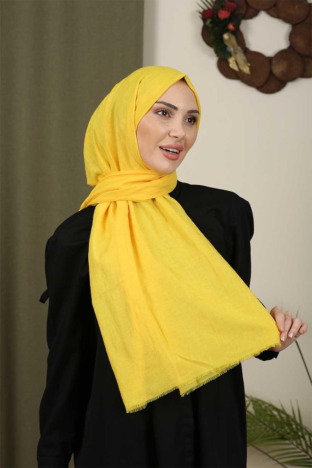 Bambu Kraş Şal Sarı