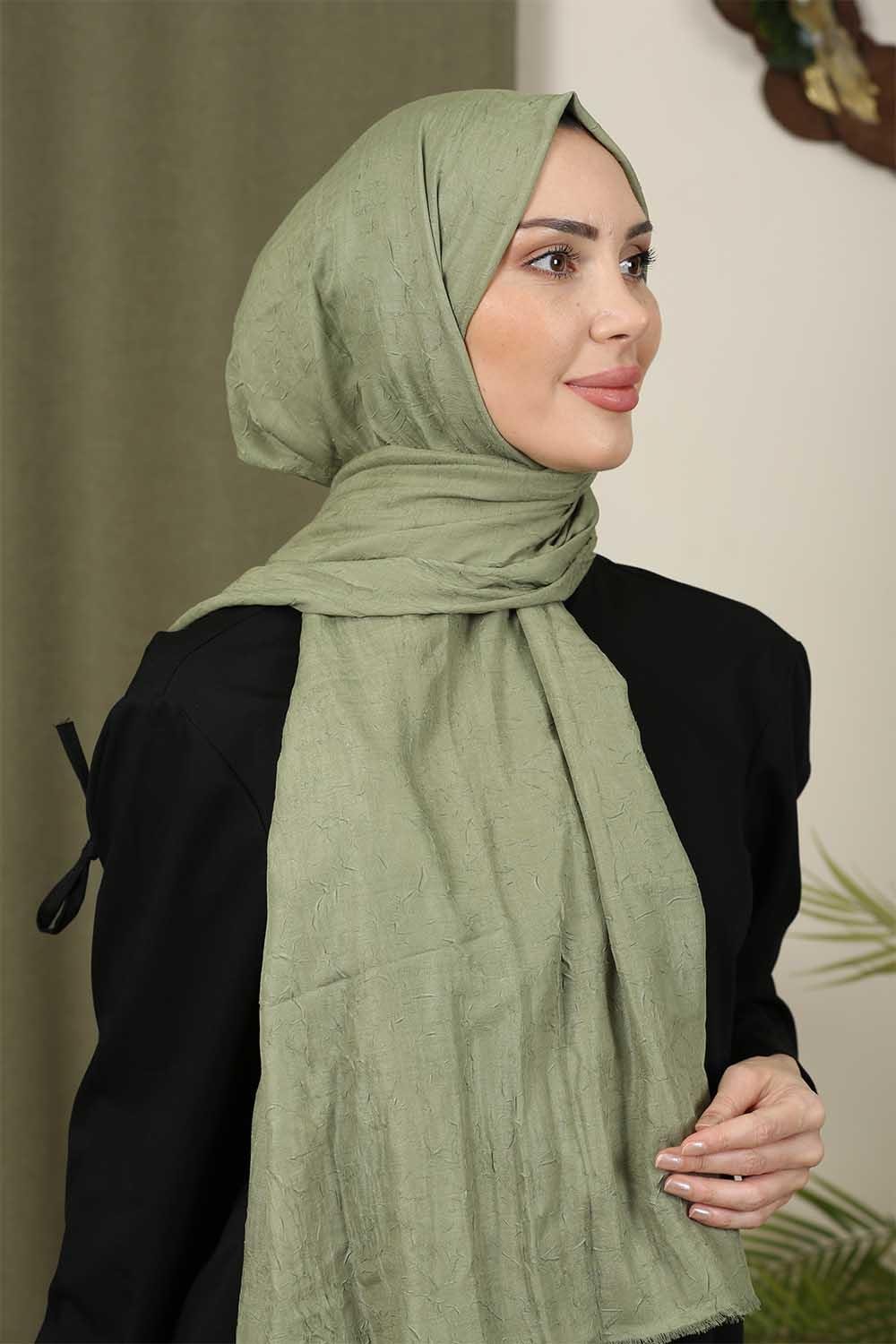 Bambu Kraş Şal Yağ Yeşili