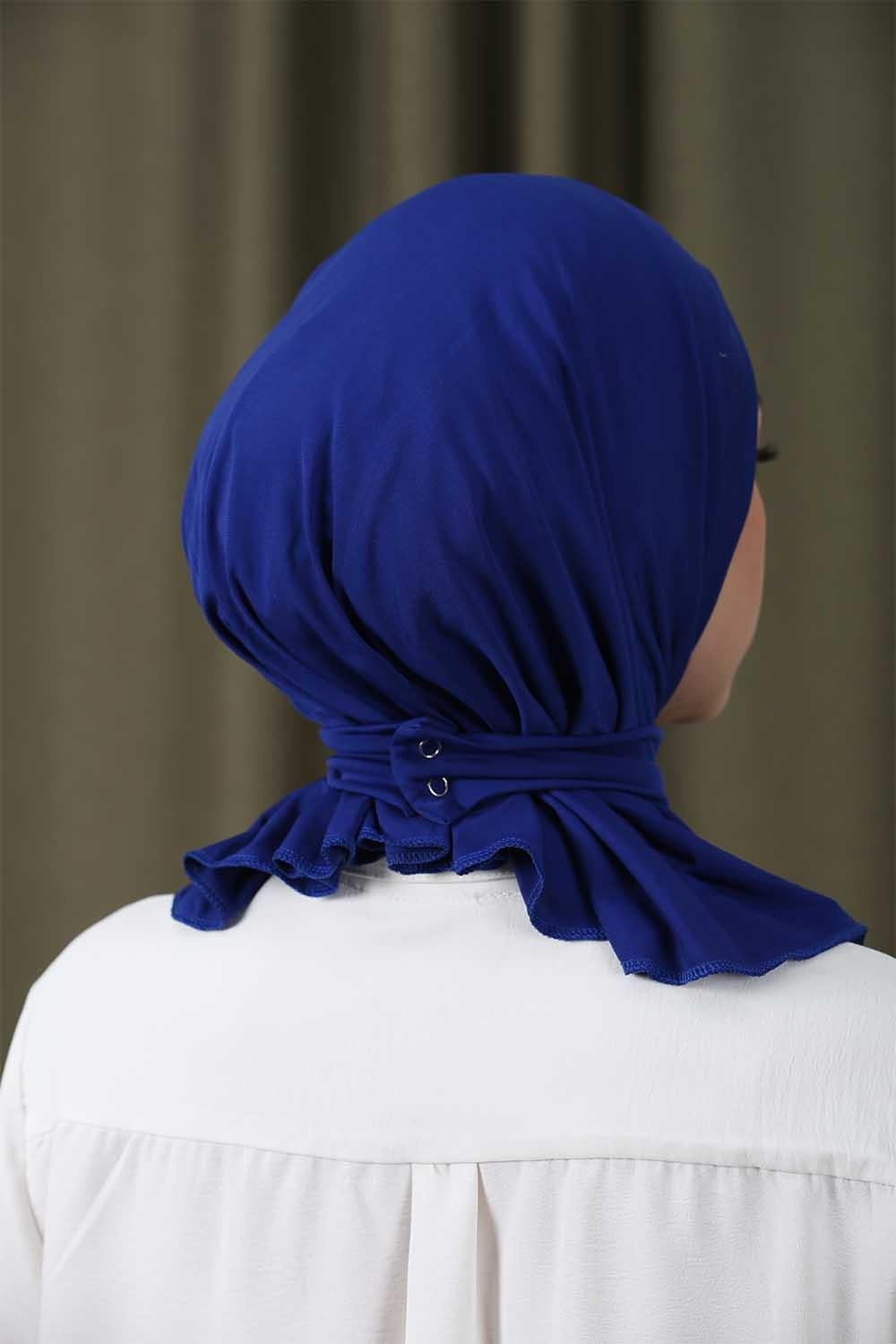 Çıtçıtlı Hijab Bone Saks