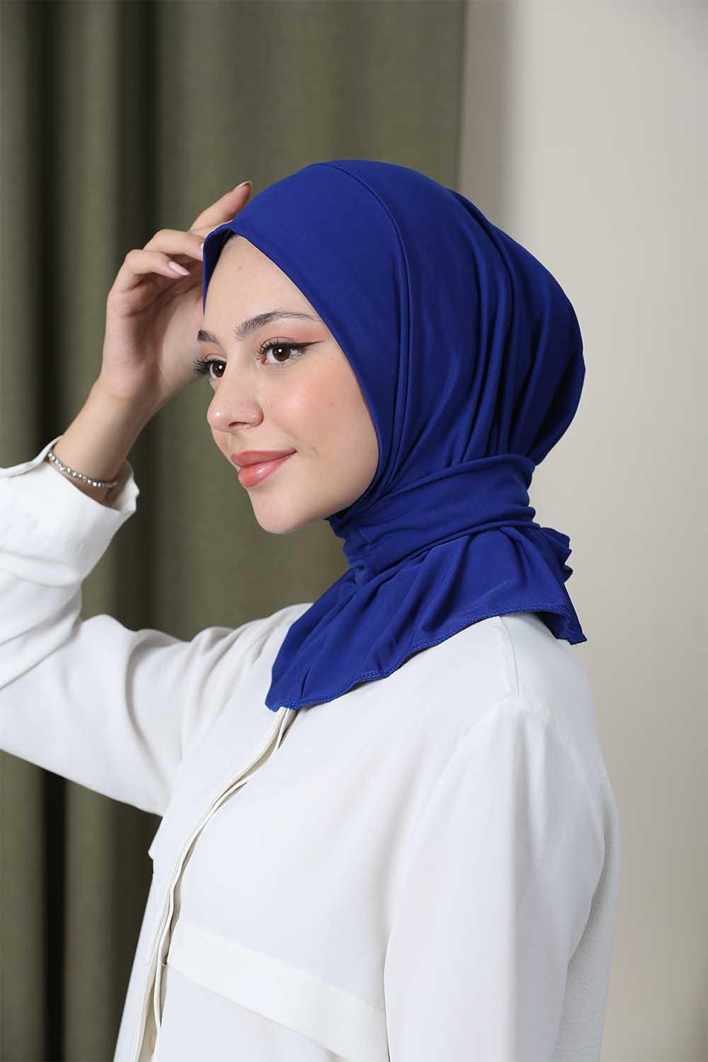 Çıtçıtlı Hijab Bone Saks
