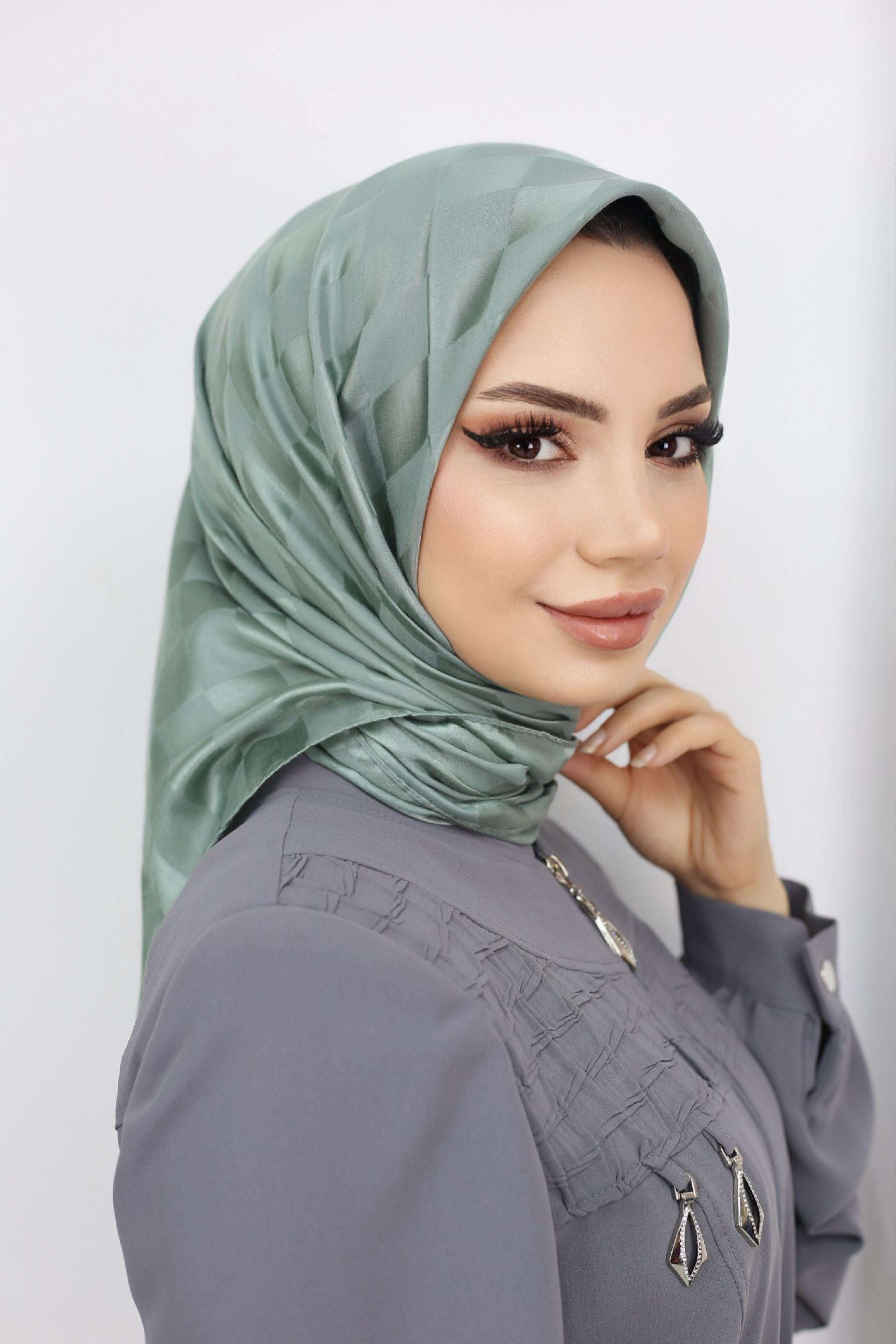 dama desen eşarp çağla