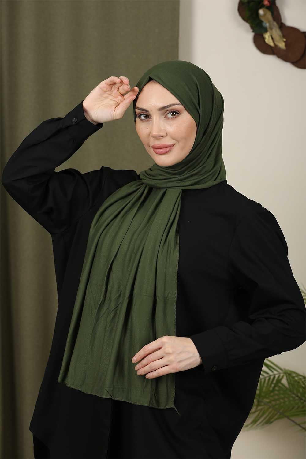 Penye Şal Asker Yeşili