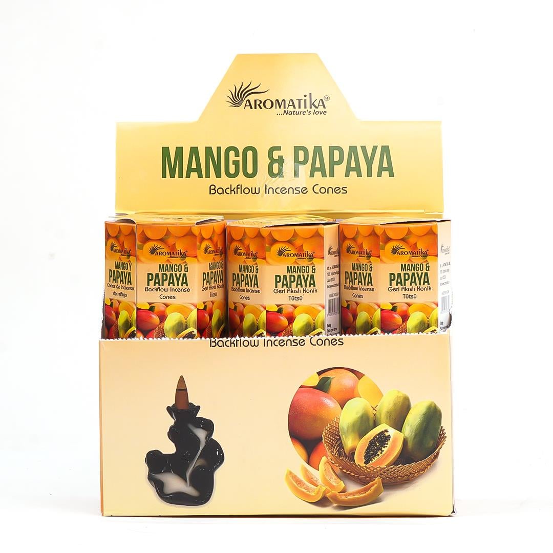 Aromatika Mango & Papaya Geri Akışlı Şelale Tütsü (Backflow)