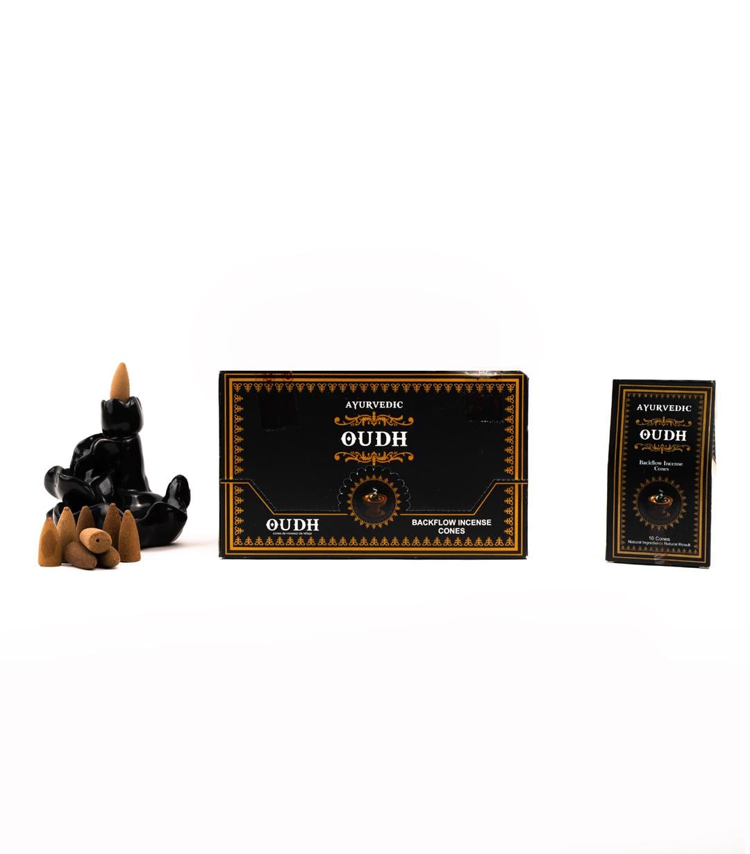 Ayurvedic Oudh Geri Akışlı Şelale Tütsü (Backflow)