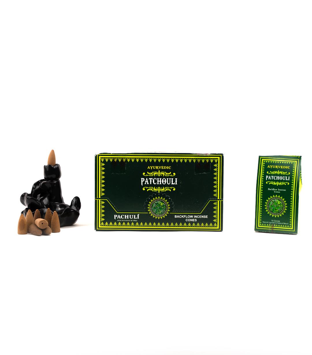 Ayurvedic Patchouli Geri Akışlı Şelale Tütsü (Backflow)