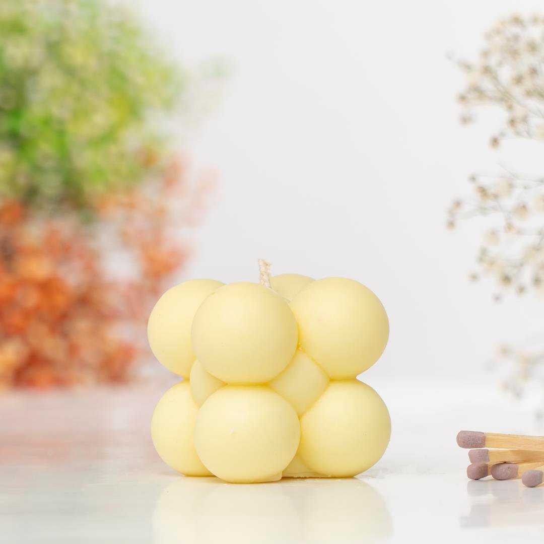 Bubble Temalı Soya Mum