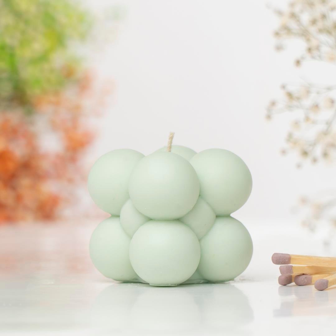 Bubble Temalı Soya Mum