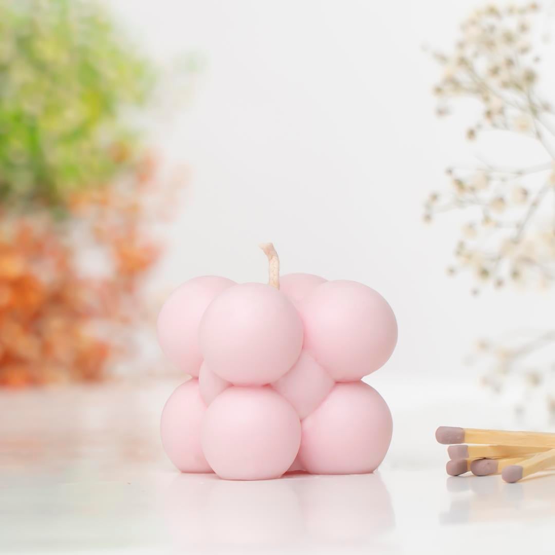 Bubble Temalı Soya Mum