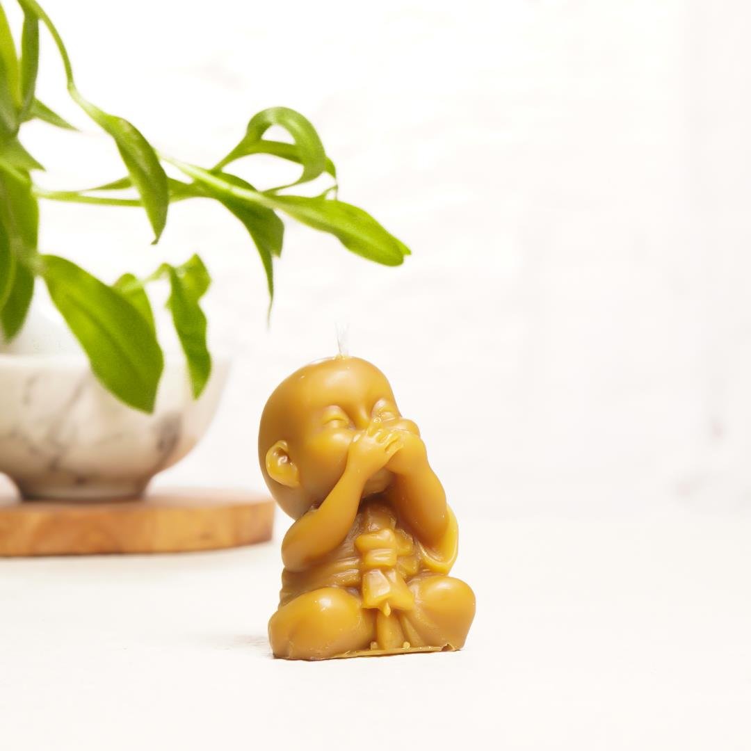 Buddha Temalı Balmumu Mum