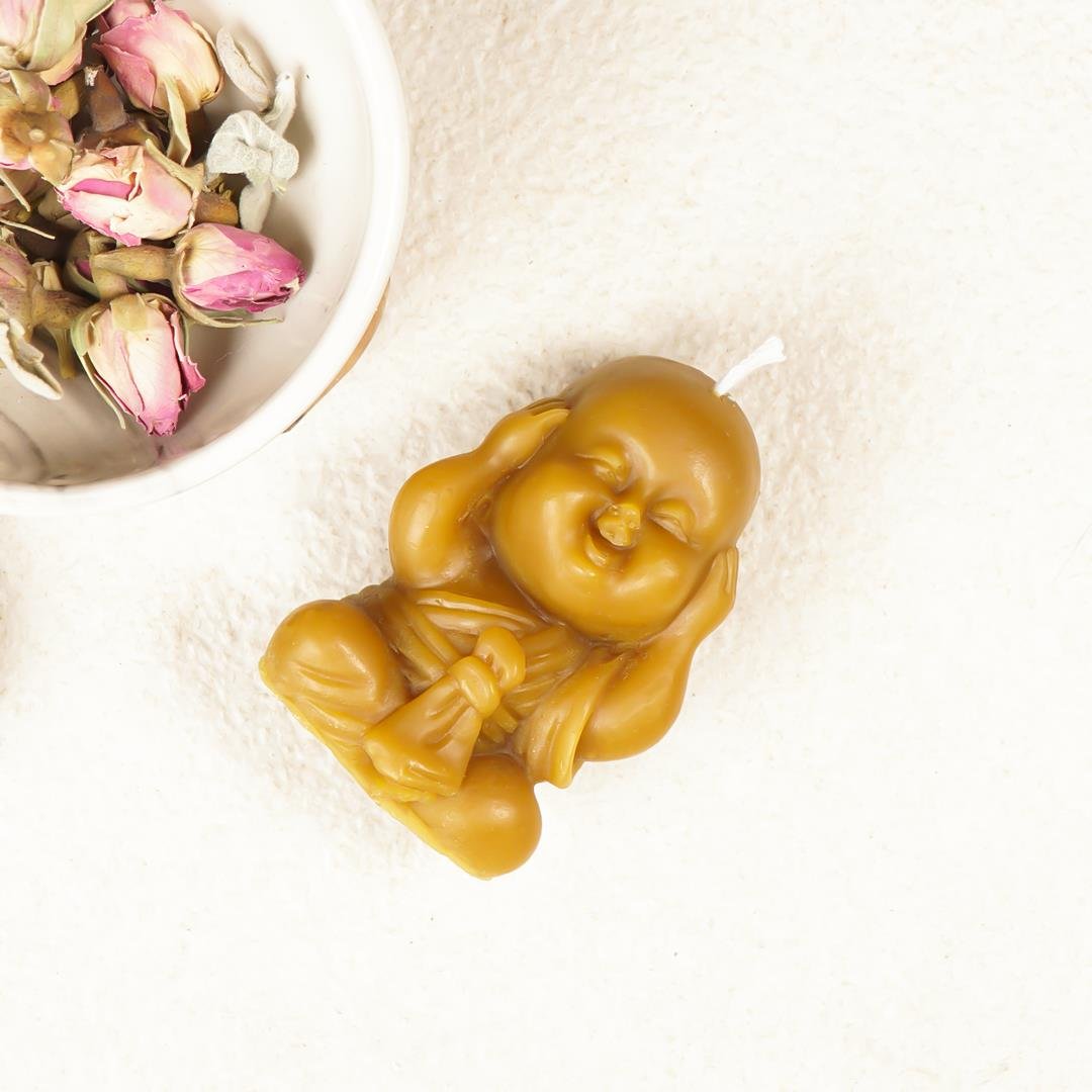 Buddha Temalı Balmumu Mum