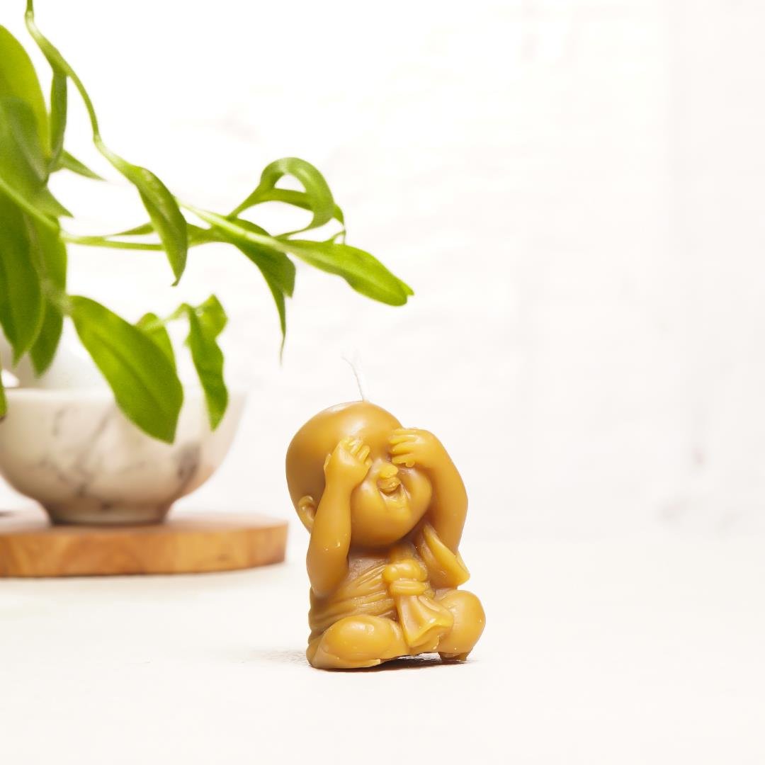 Buddha Temalı Balmumu Mum