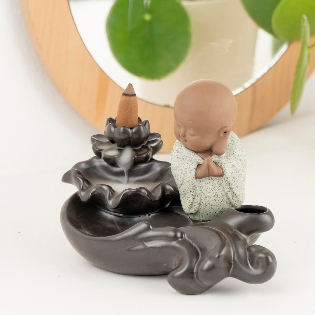 Buddha Temalı Geri Akışlı Tütsülük