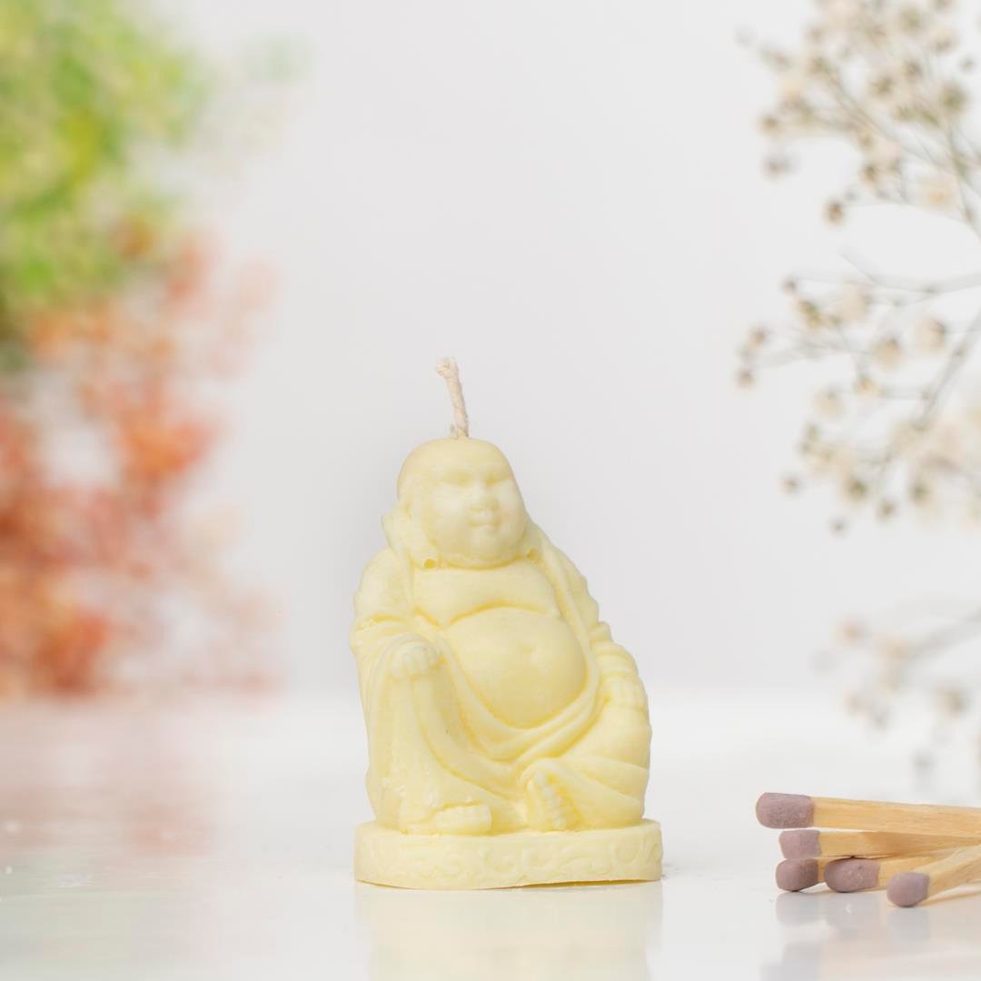 Buddha Temalı Soya Mum