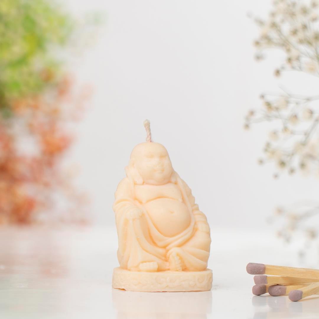 Buddha Temalı Soya Mum