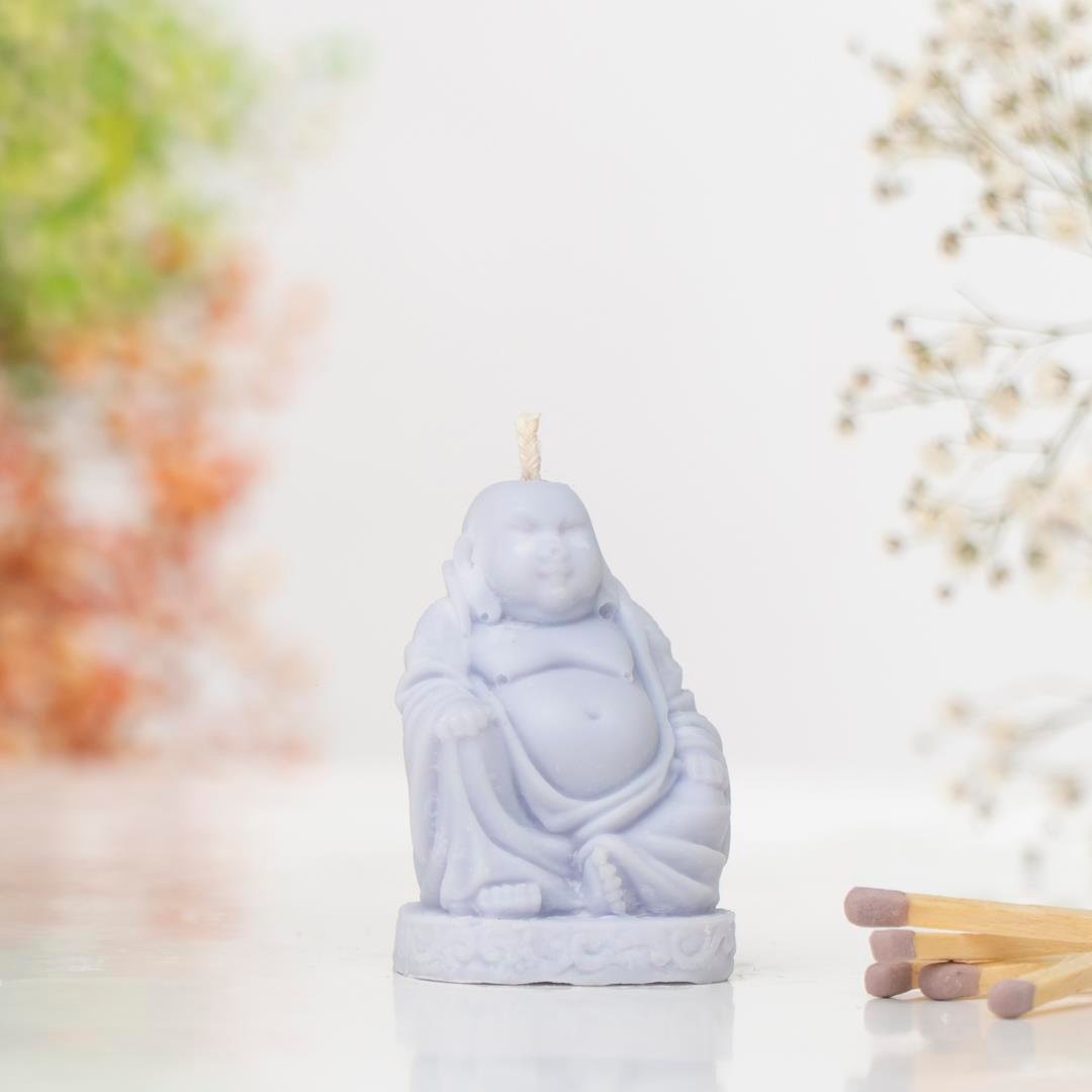 Buddha Temalı Soya Mum