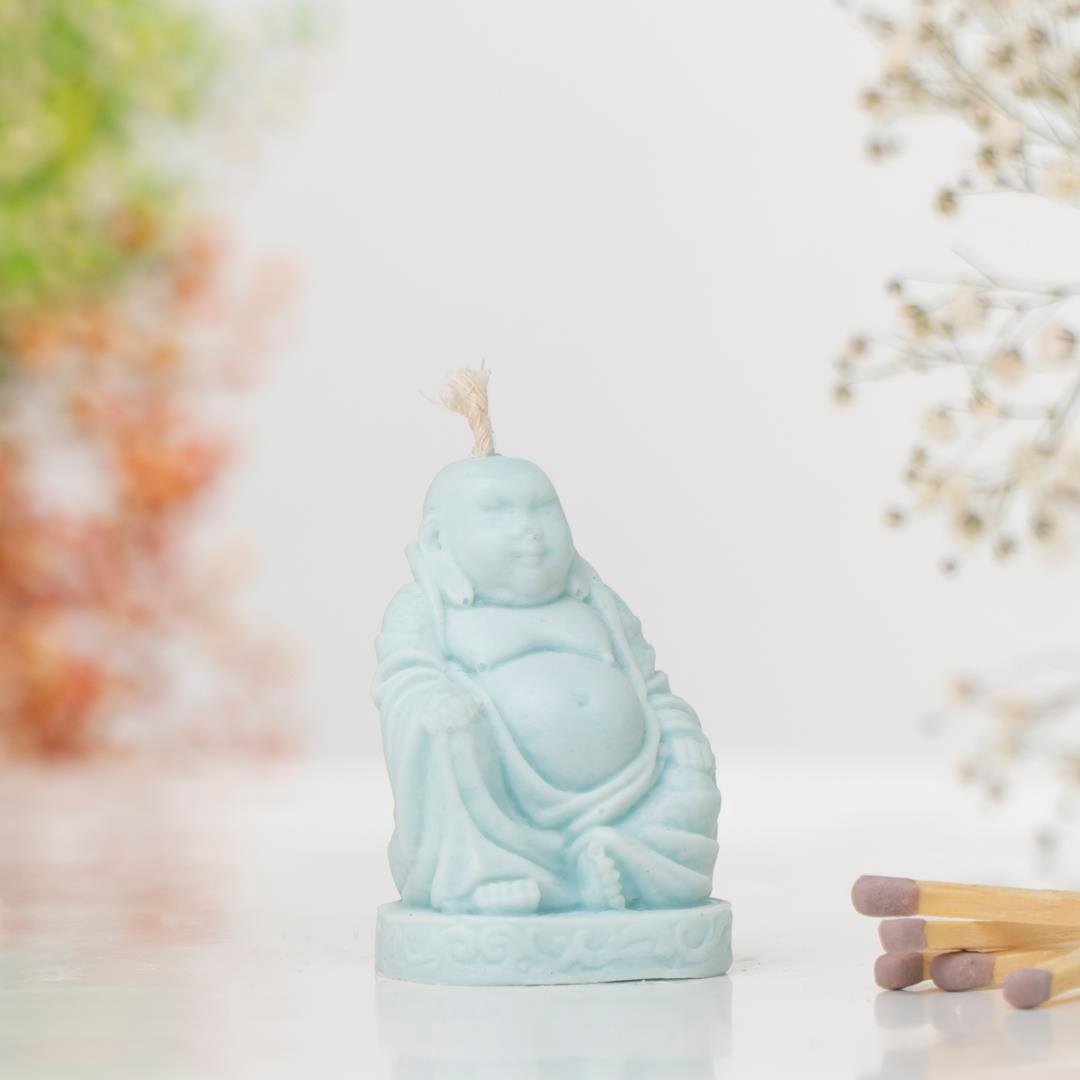Buddha Temalı Soya Mum