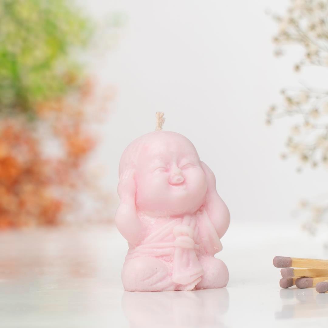 Duymadım Temalı Buddha Soya Mum