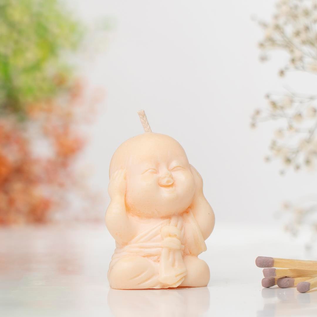 Duymadım Temalı Buddha Soya Mum