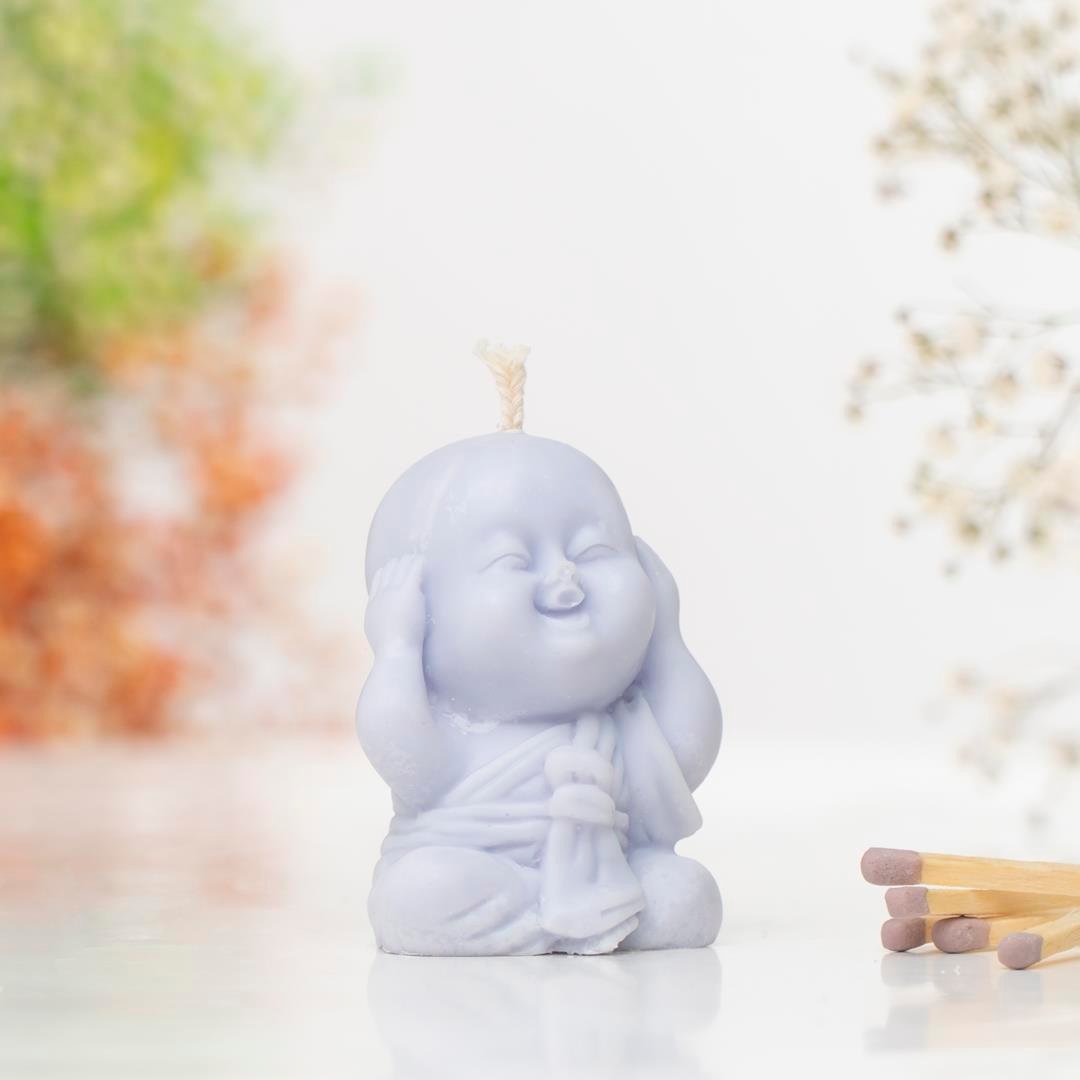 Duymadım Temalı Buddha Soya Mum