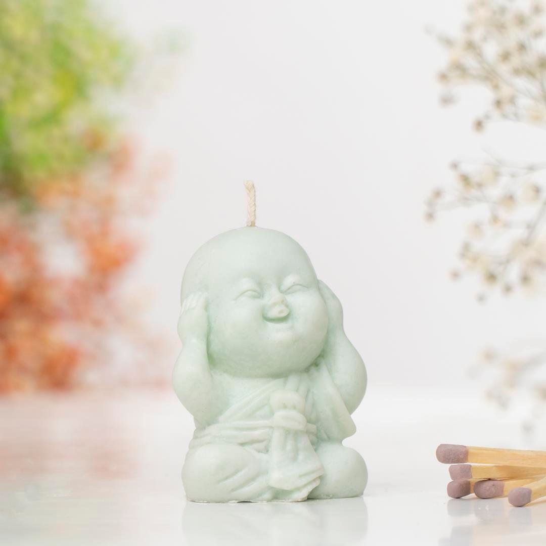 Duymadım Temalı Buddha Soya Mum