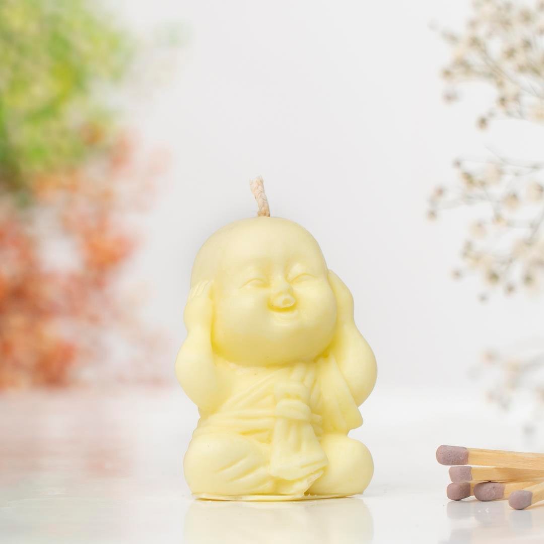 Duymadım Temalı Buddha Soya Mum