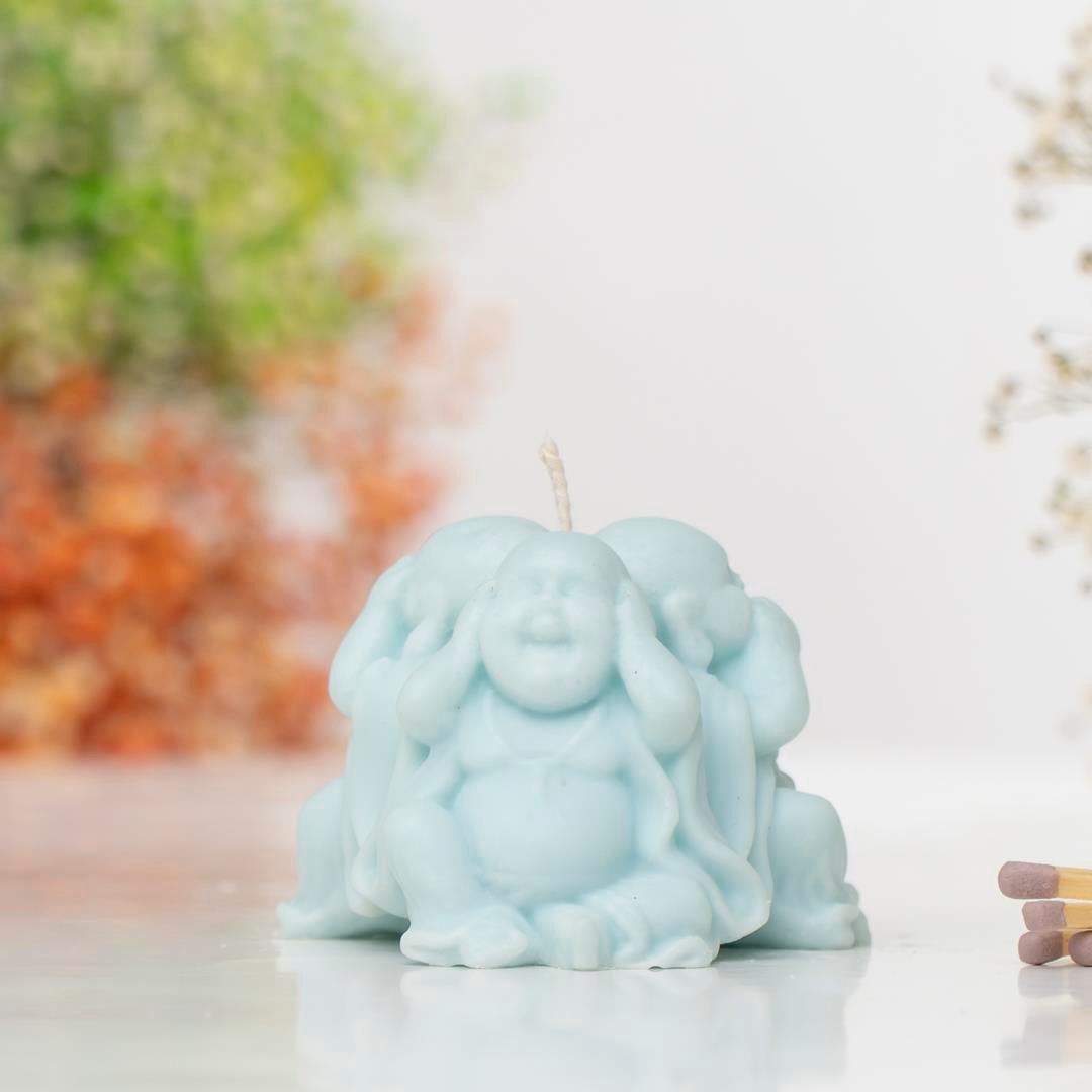 Uç Buddha Temalı Soya Mum