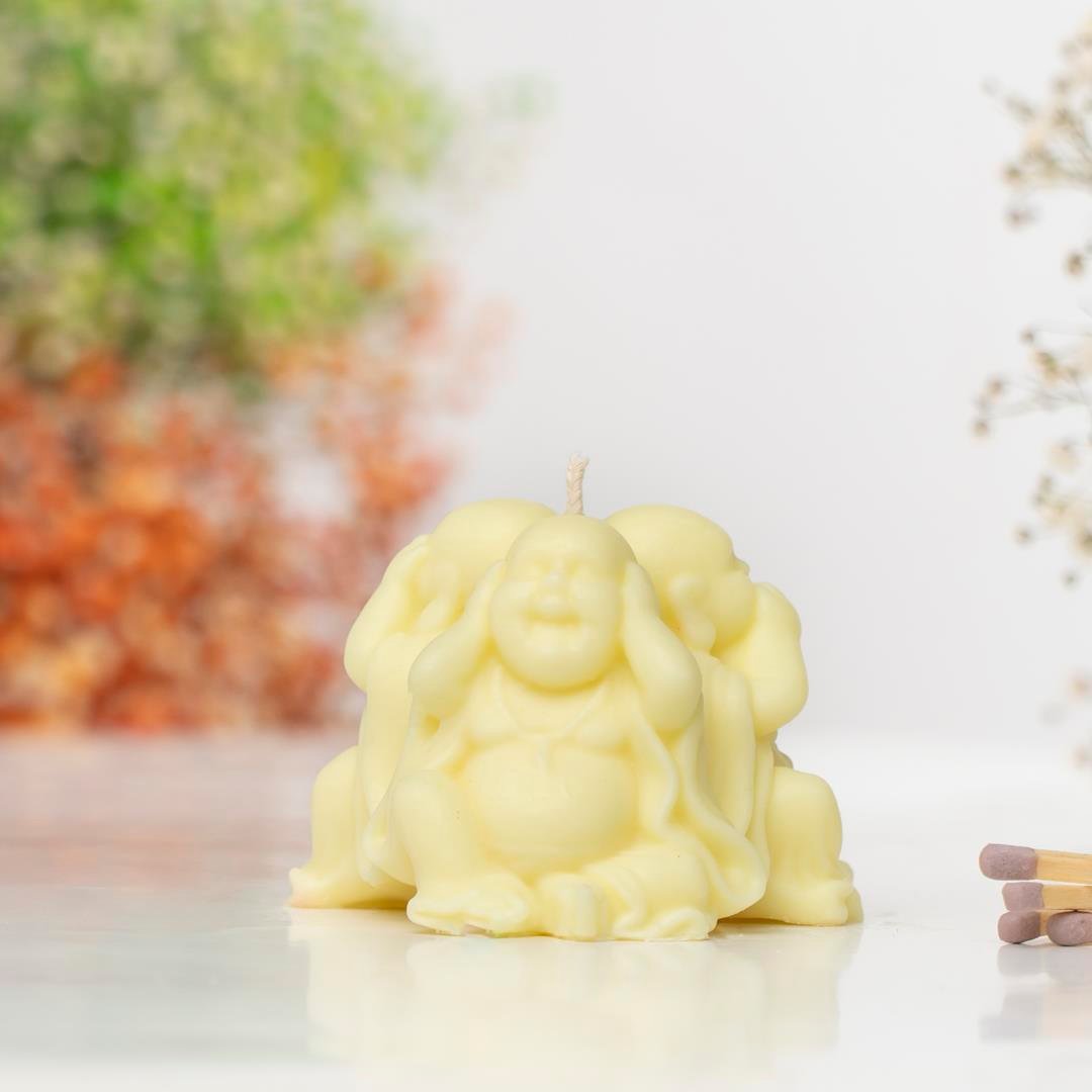 Uç Buddha Temalı Soya Mum