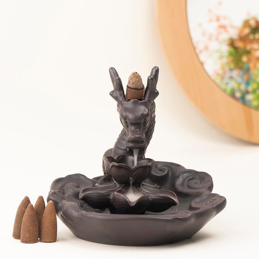 Zen Ejderha Geri Akışlı Şelale Tütsülük 