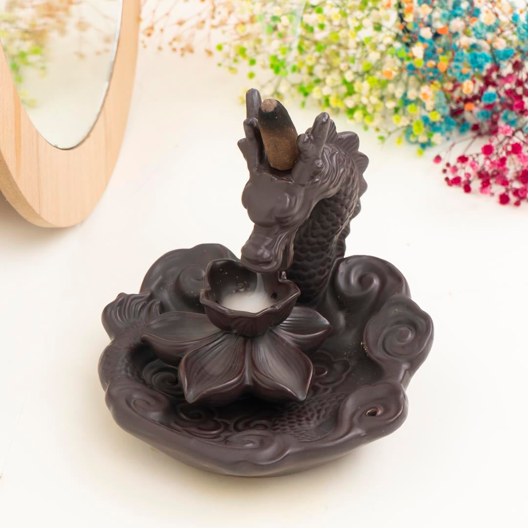 Zen Ejderha Geri Akışlı Şelale Tütsülük 