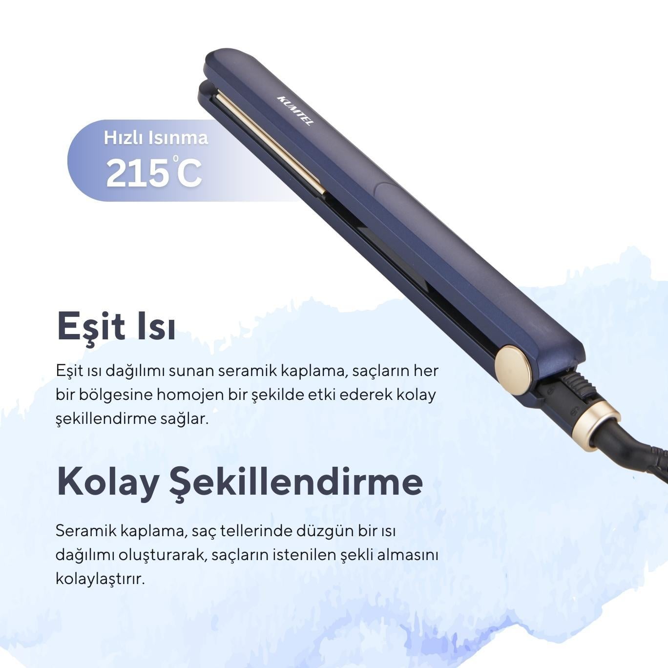 Kumtel Seramik Saç Düzleştirici