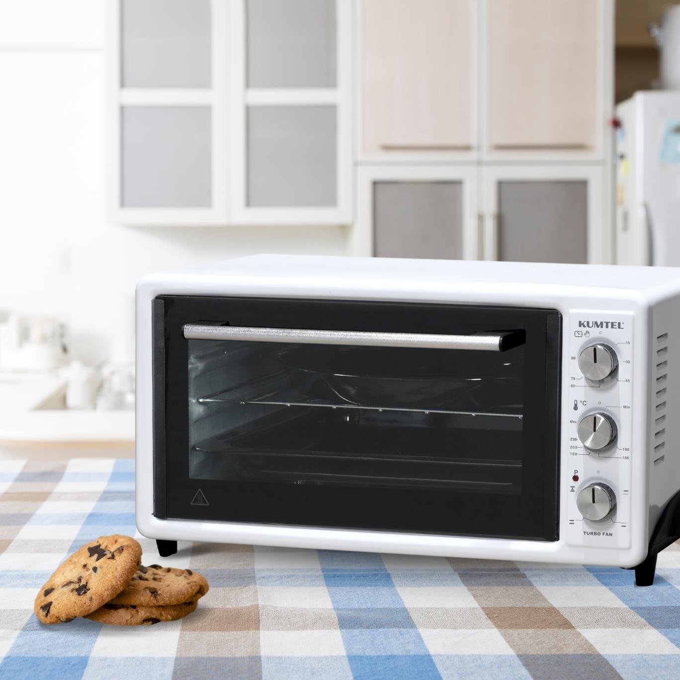 Kumtel Beyaz Turbo 40 Litre Mini Fırın LX-3525