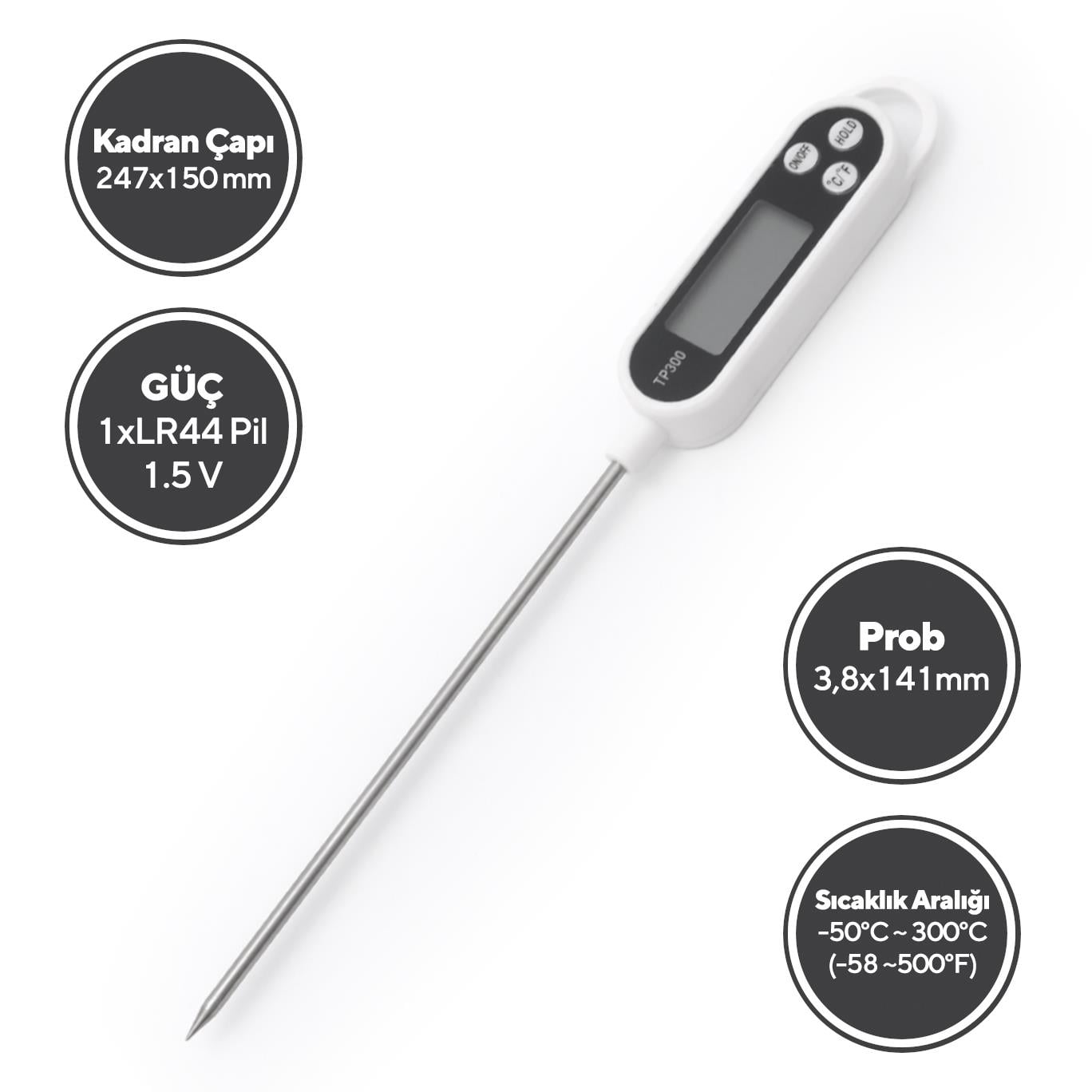 Dijital Gıda Termometresi HDFT-01
