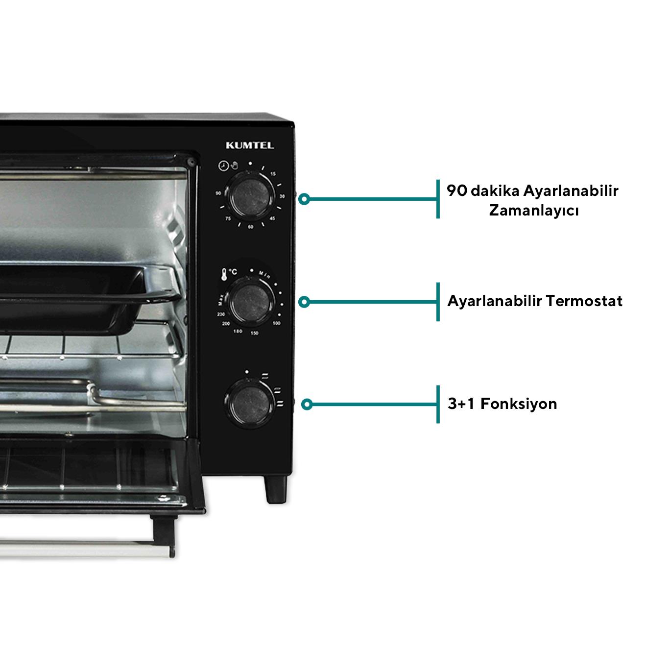 Kumtel 32L Flash Mini Fırın KF-5320