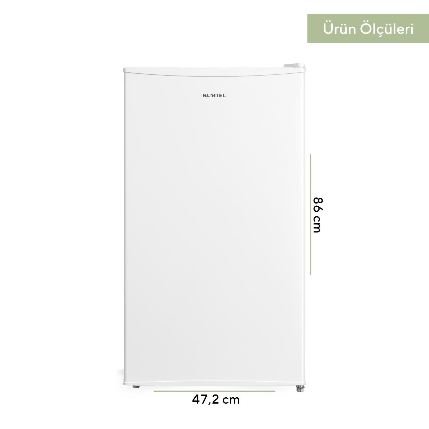 KUMTEL 93L Beyaz Büro Tipi Buzdolabı HMB-110