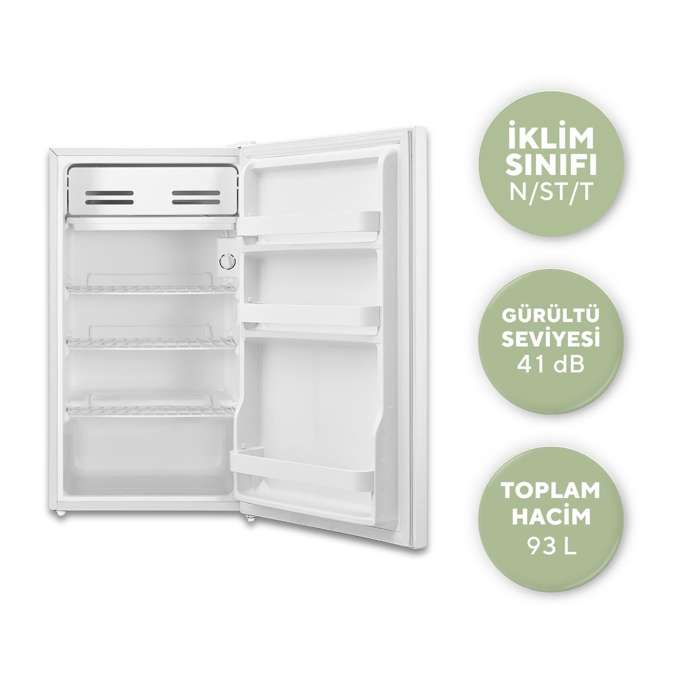 KUMTEL 93L Beyaz Büro Tipi Buzdolabı HMB-110