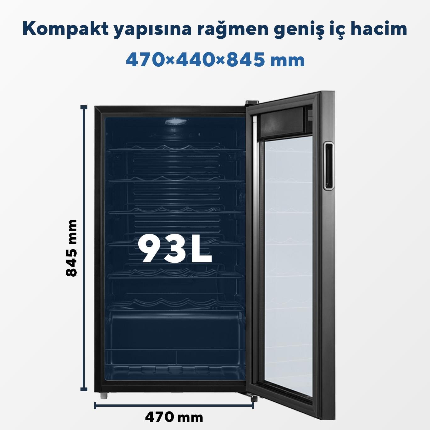 Kumtel 93L İçecek Soğutucu Minibar HMB-93