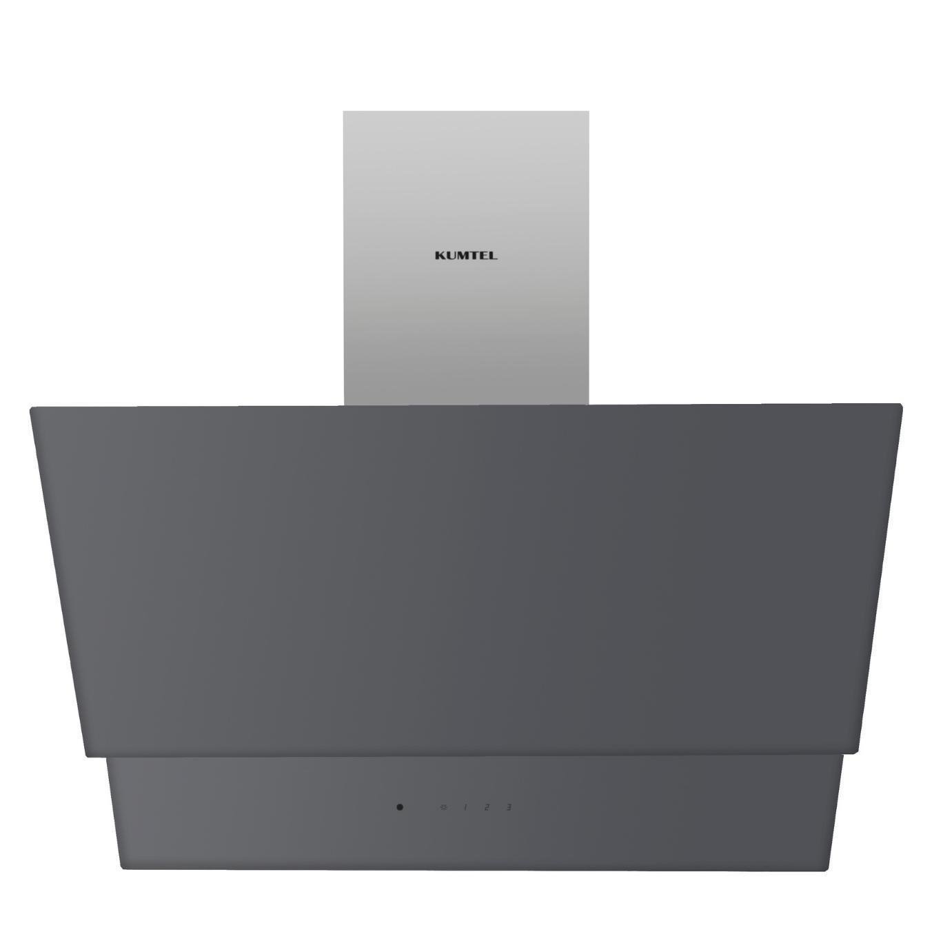 Kumtel Antrasit (Gri) Dokunmatik Cam Davlumbaz DA6-835