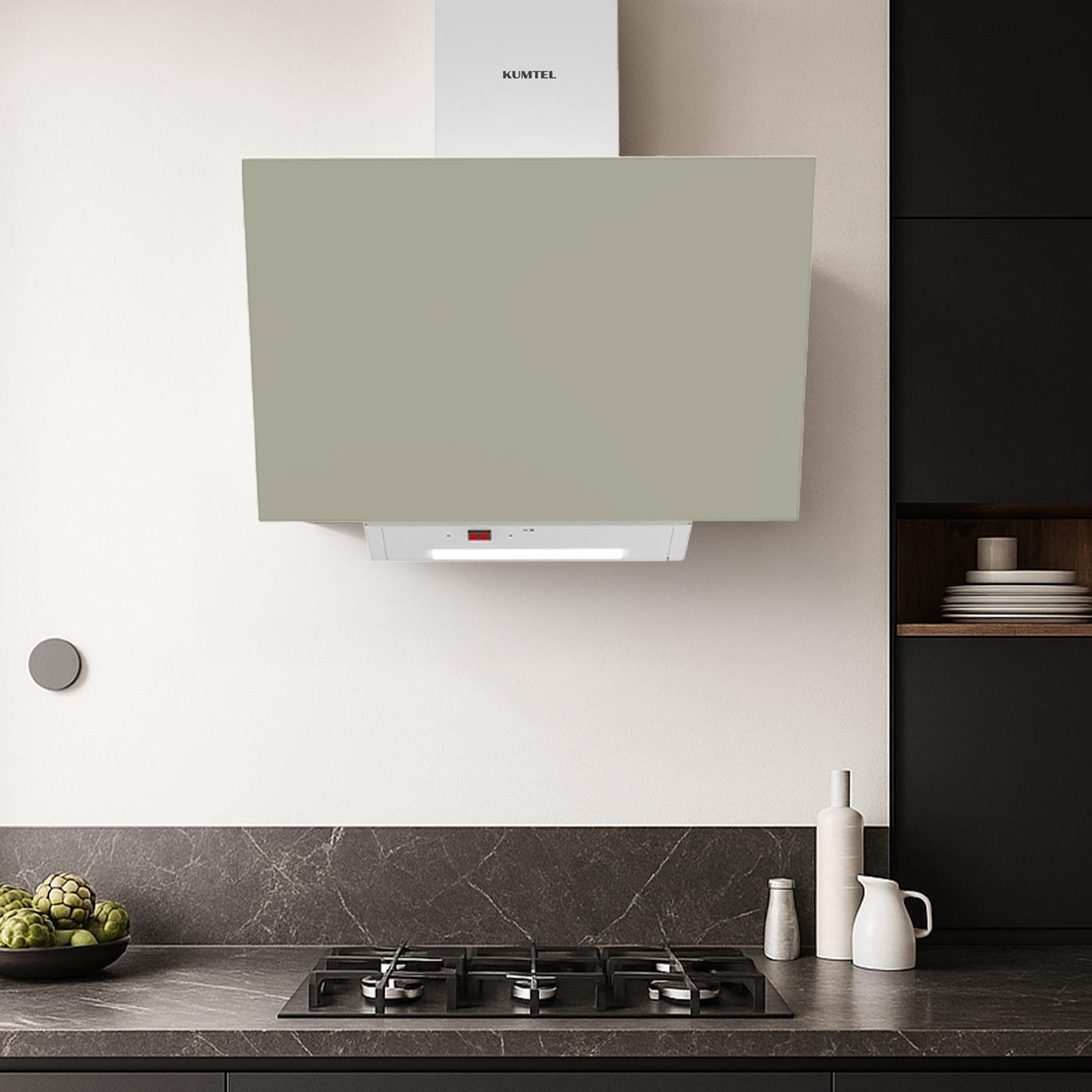 Kumtel Bej Cam Davlumbaz Da6-833 