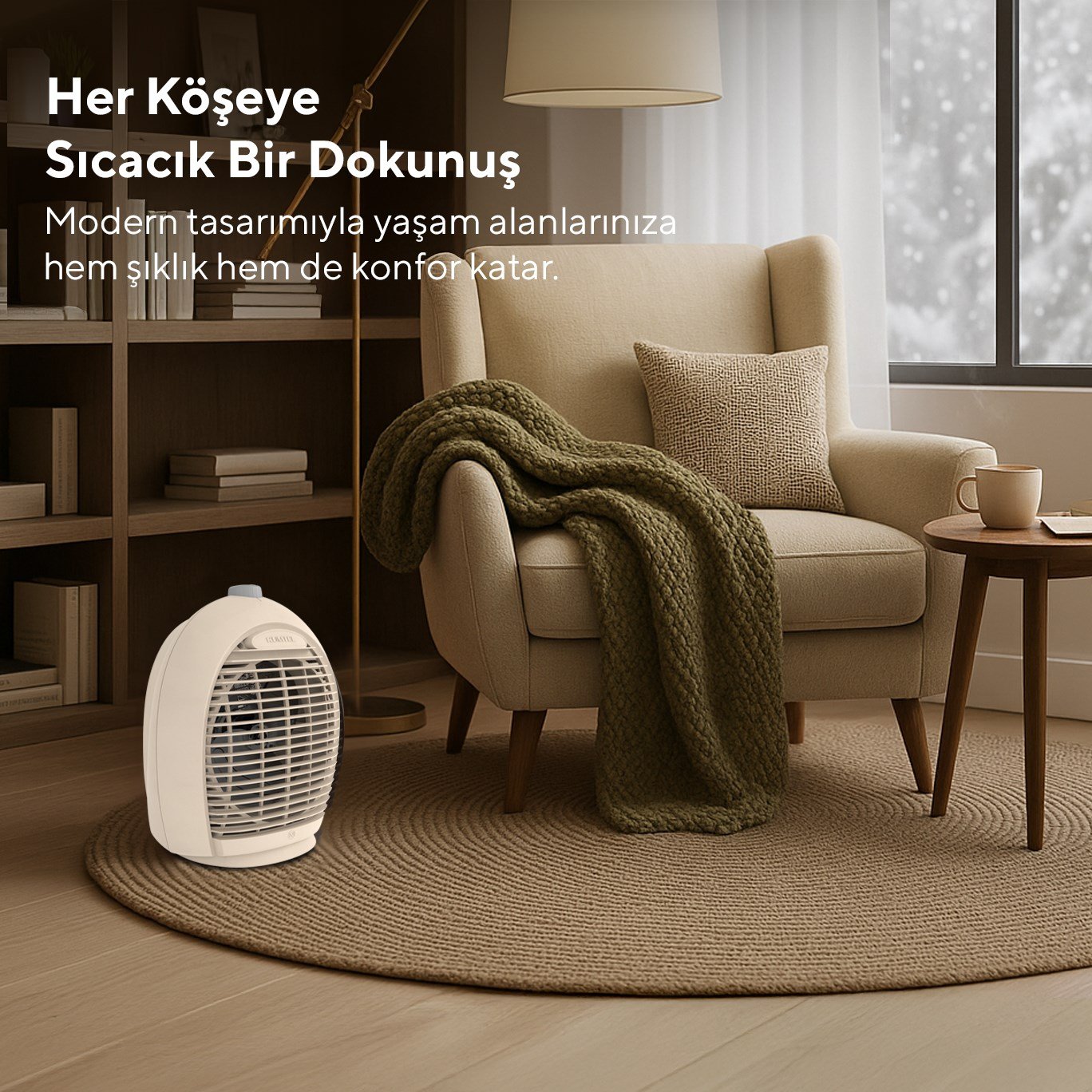 Kumtel Bej Fanlı Isıtıcı 2000 W LX - 6331 