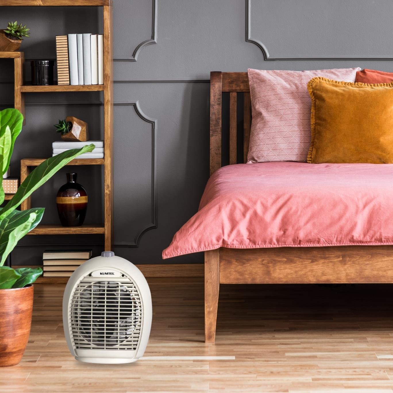 Kumtel Bej Fanlı Isıtıcı Termostatlı 2000 W LX-6331 