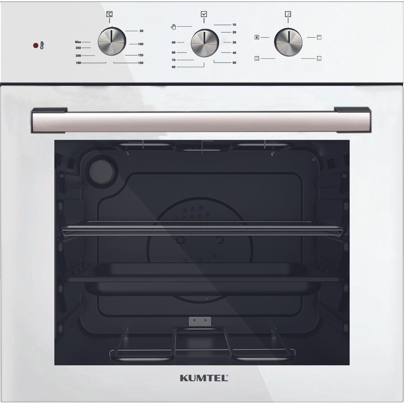 Kumtel Beyaz Aspiratörlü Turbo Ankastre Set