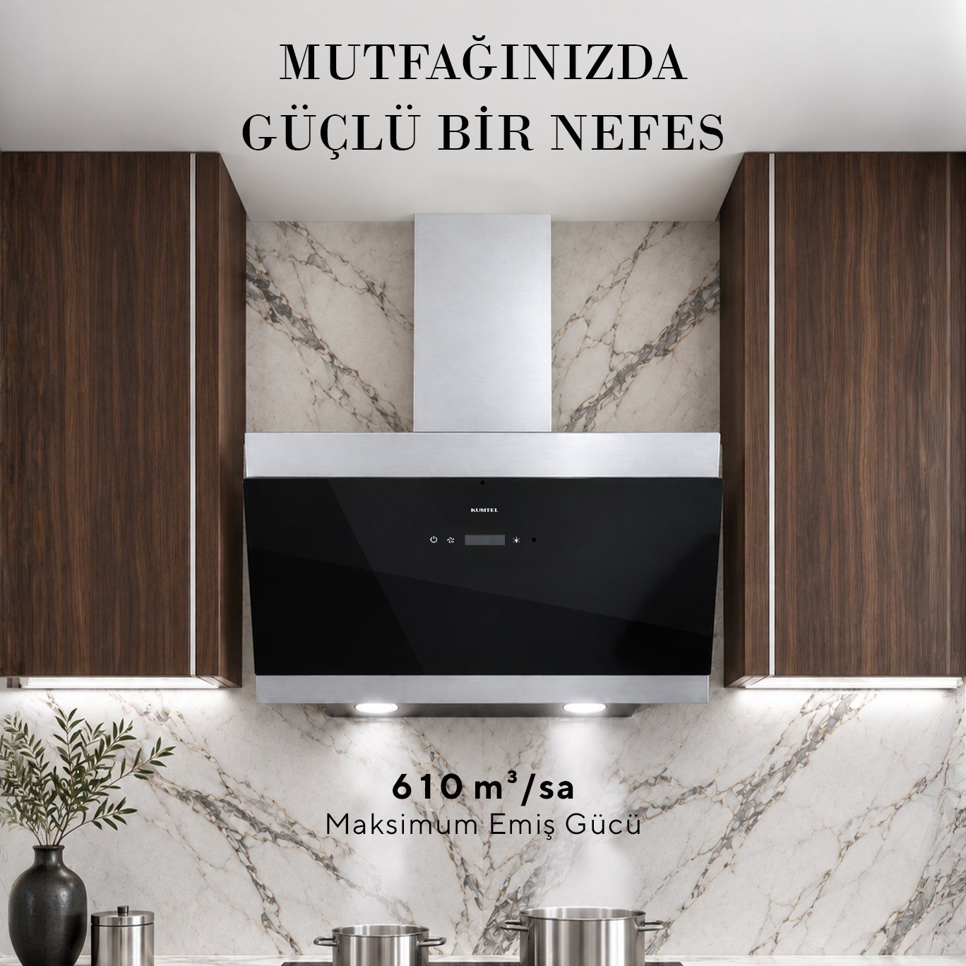Kumtel Broma 90 Cm Davlumbaz
